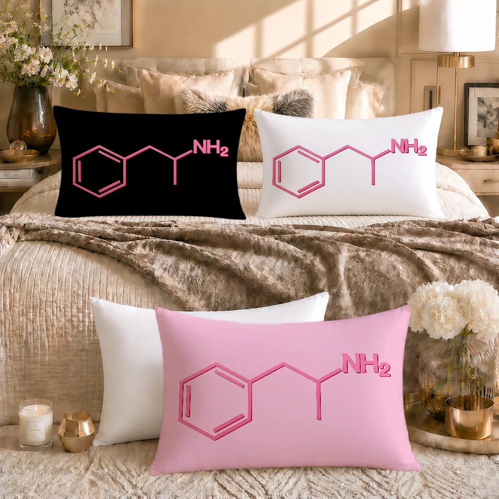 Adderall Chem Cushion Cover Soft Rectangle Pillowcover Home Sofa Living Room Decor Dorm Bedside Hogar Pillowcase Gift