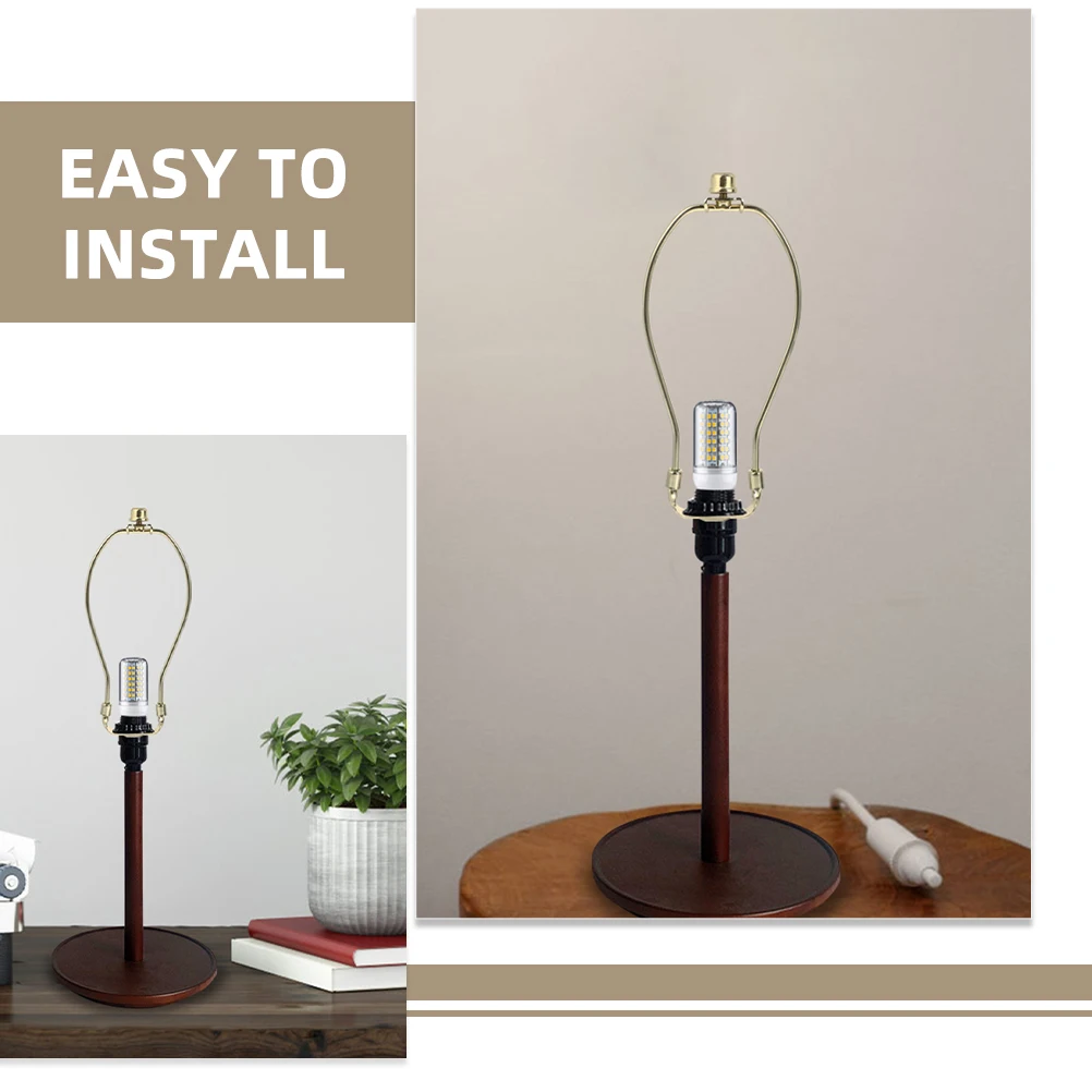 

Sleek Lampshade Harp Bracket Sturdy Material Lamp Parts Practical Accessory Effortless Installation Lamp Shade Harp