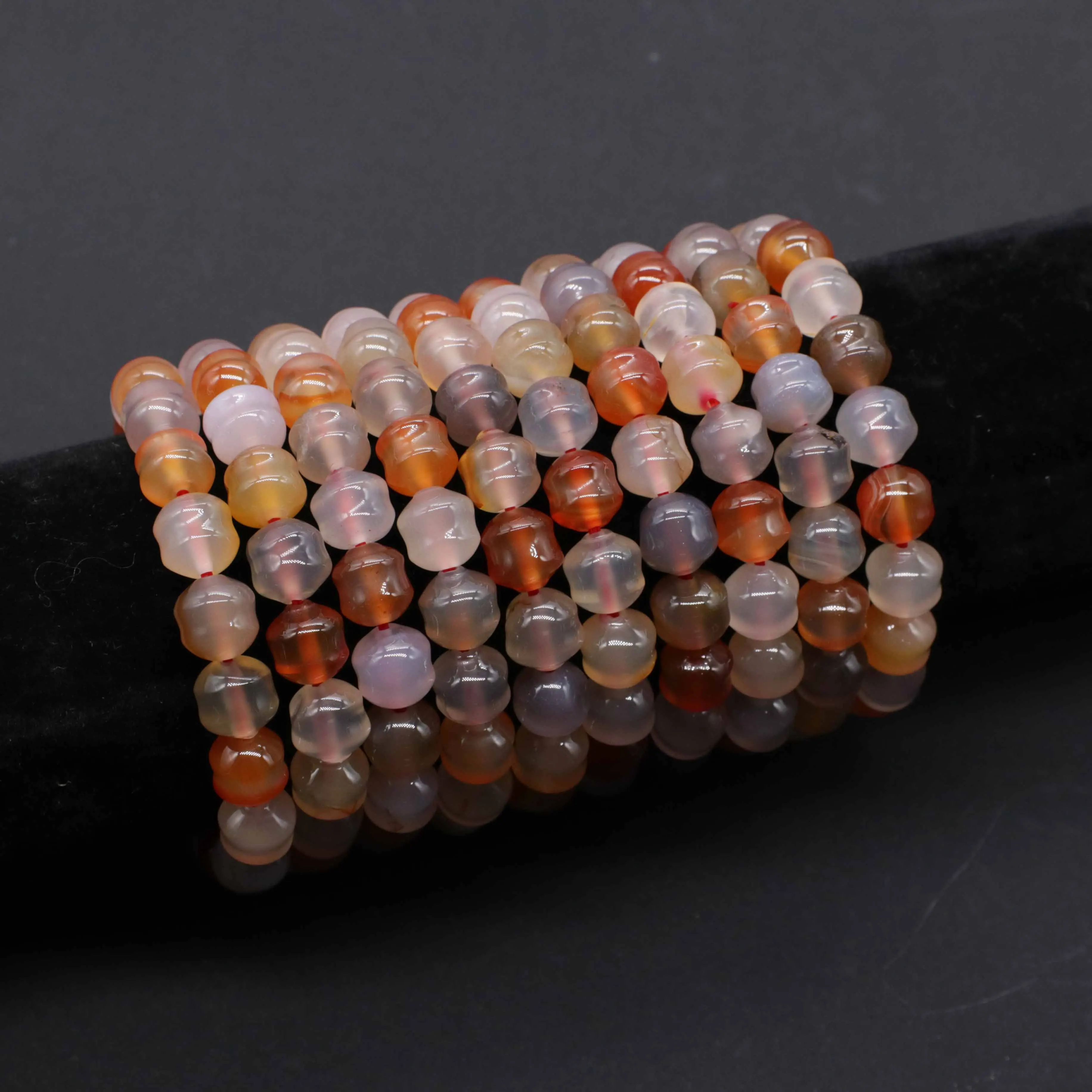 Gains 10 MM  Agate Mix Color Beads Stretch Bracelet Friend Gift Graduation Souvenir Free Shipping