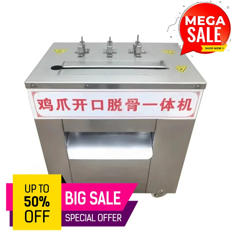 Automatic Chicken Leg and Chicken Claw Deboning Machine Stainless Steel Meat Bone Removing Equipment High Efficiency
