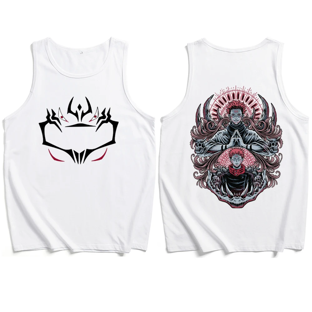 Jujutsu Kaisen Sukuna Itadori Tank Tops Vest T-Shirt Man Woman Streetwear Tops Fans Gift Tops