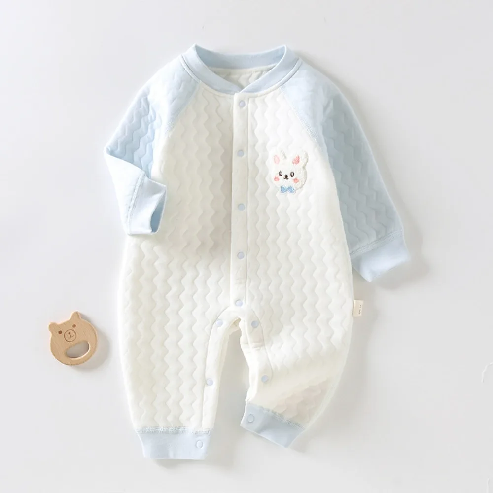 

AYNIGIELL Autumn/Winter 0-18 Months Baby Rompers Newborn Girls Boys 100%Cotton Clothes of Long Seeve Infant Clothing Pajamas