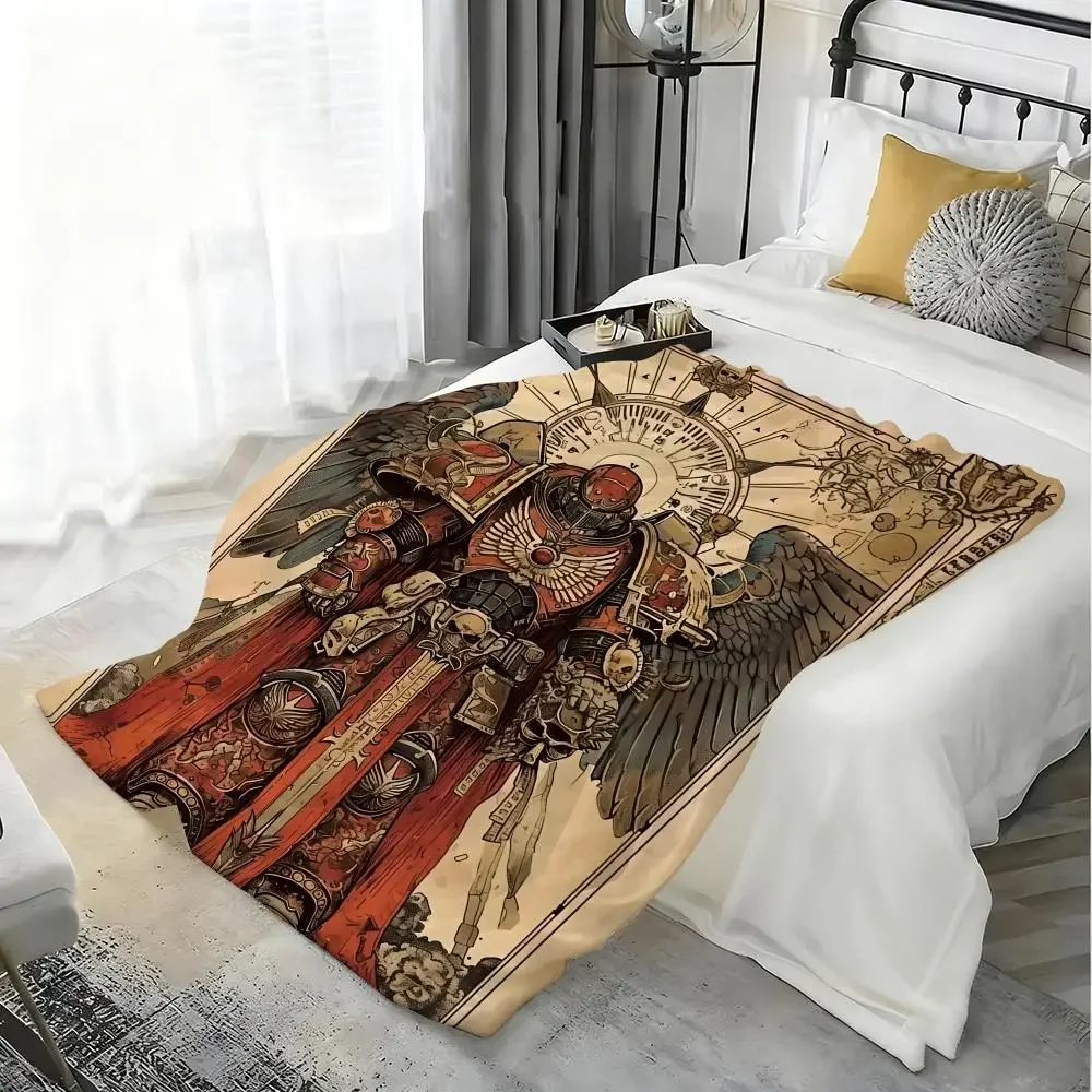 رمي الفانيلا رقيق بطانية ناعمة دافئة الجلد ودية رمي ل أريكة سرير مكتب قيلولة الشتاء لعبة T-إجمالي الحرب W-WARHAMMER