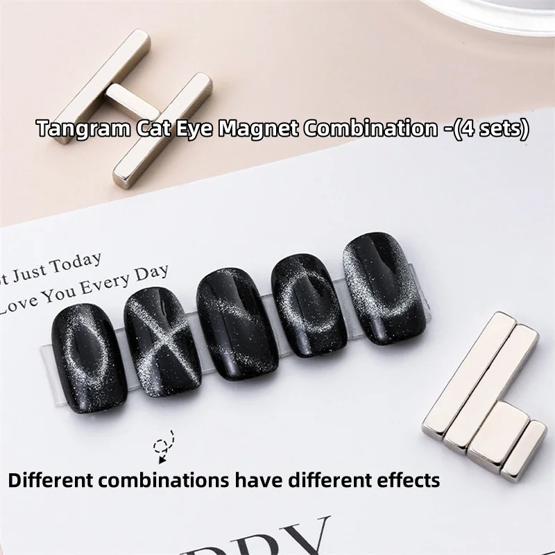 4pcs Small Magnets for Acrylic Nails Professional Nail Art Clipper False Tips Edge Cutters Tip Magnet Manicure Nail Art Tool