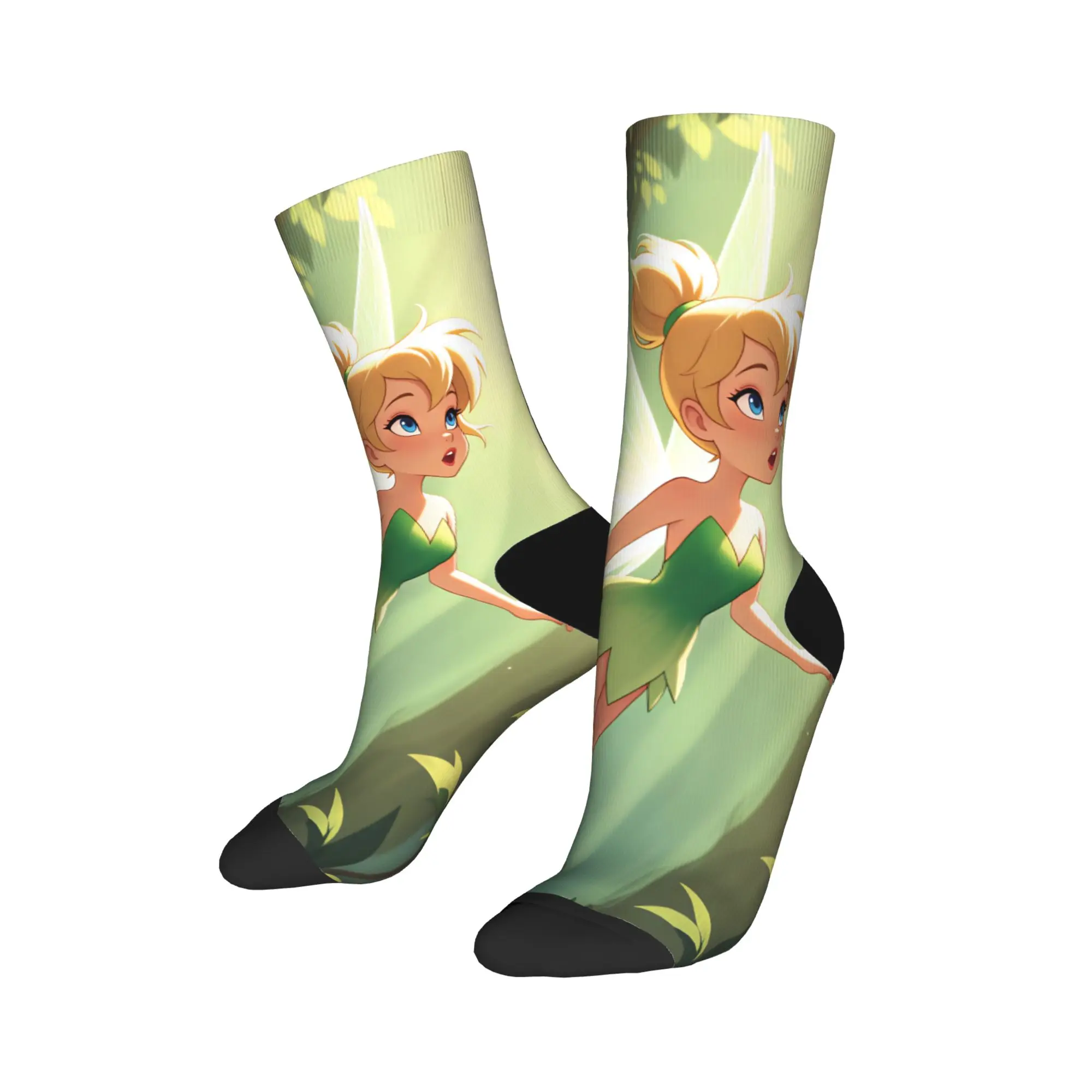 Tinker Anime Bells Socks Autumn  Stockings Funny Adults Men Breathable Socks Graphic Cycling Anti Sweat Socks