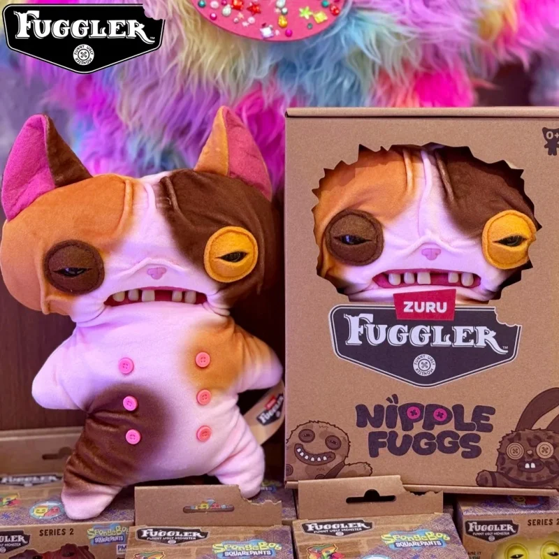 Оригинальная плюшевая игрушка Fuggler Nipple Fuggs Series: Уродливый забавный монстр, модная коллекционная мягкая кукла, коллекция игрушек, подарок на день рождения