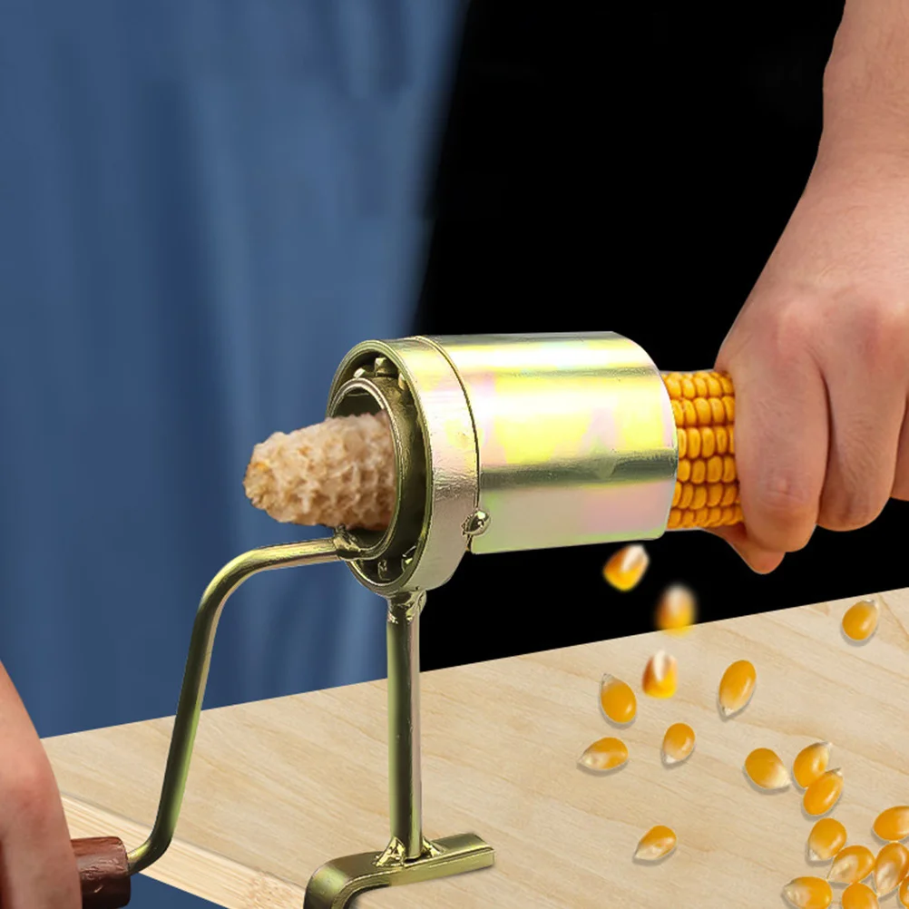 

Compact Hand Crank Corn Thresher Kernels Removal Tool for Family Gifts Corn Stripper Thresher Tool