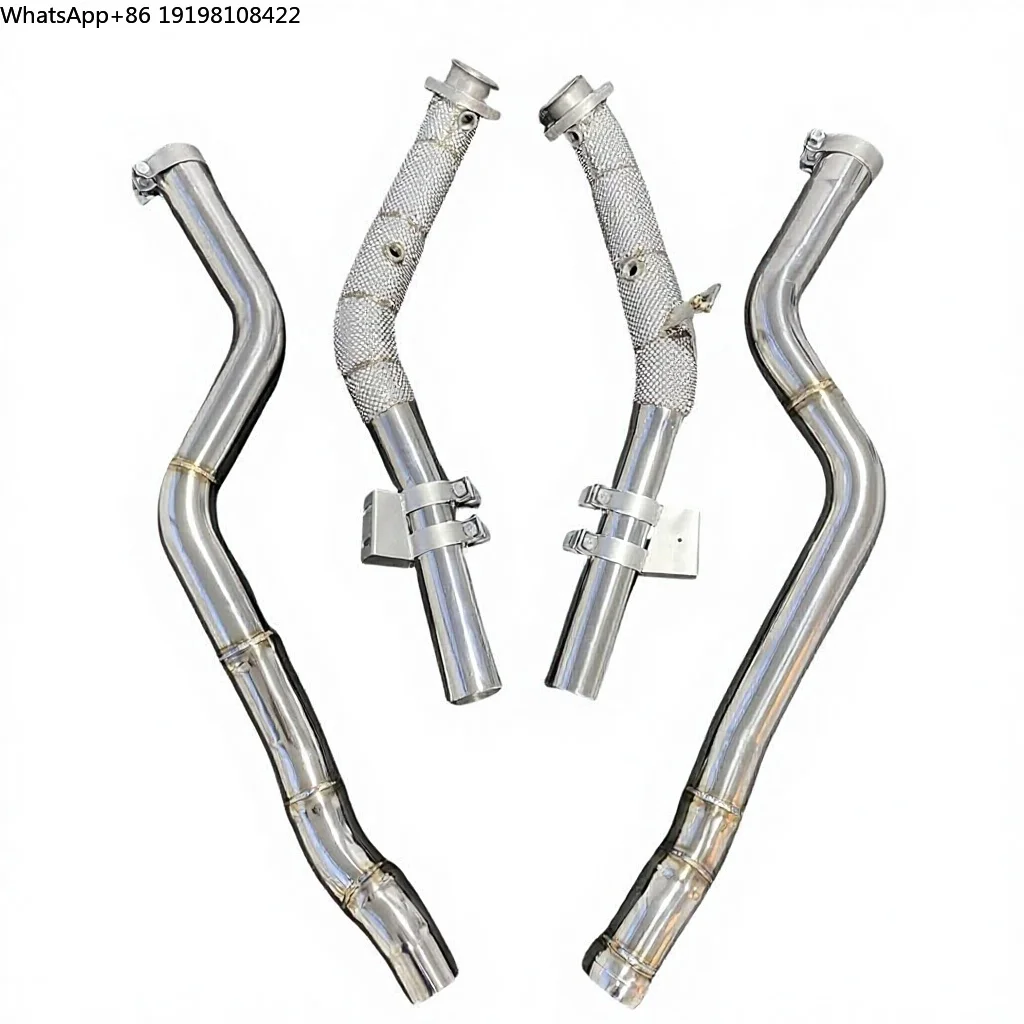 

304 Stainless Steel Straight Downpipes for Mercedes-benz Cls63 Cls63s E63 E63s Amg 5.5L M157 Sport Exhaust Downpipe