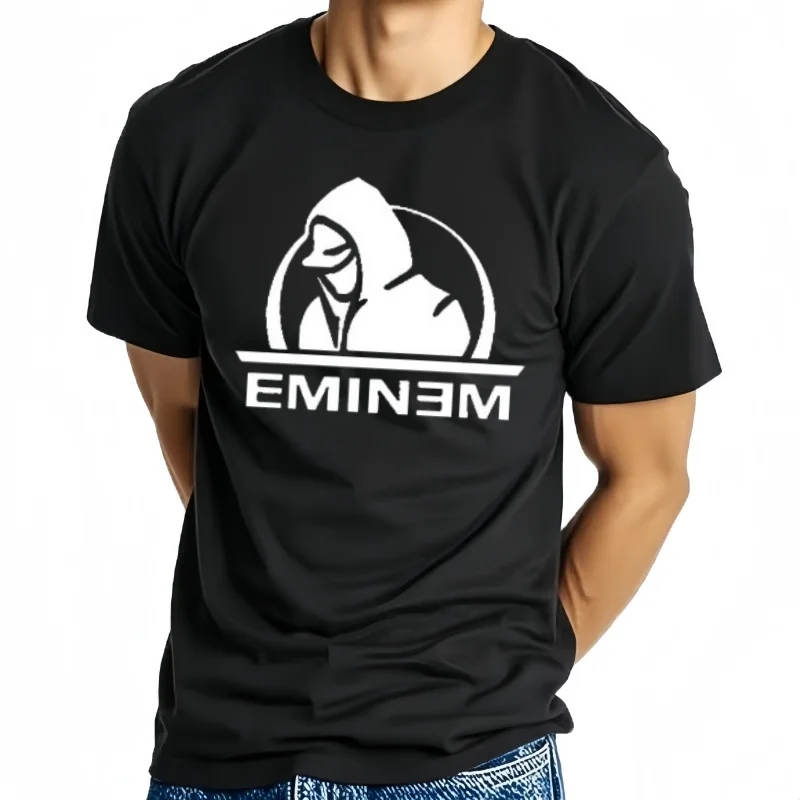 Camiseta divertida de Eminem para hombre, camiseta Holgada de Hip Hop, camiseta Harajuku de verano Unisex,