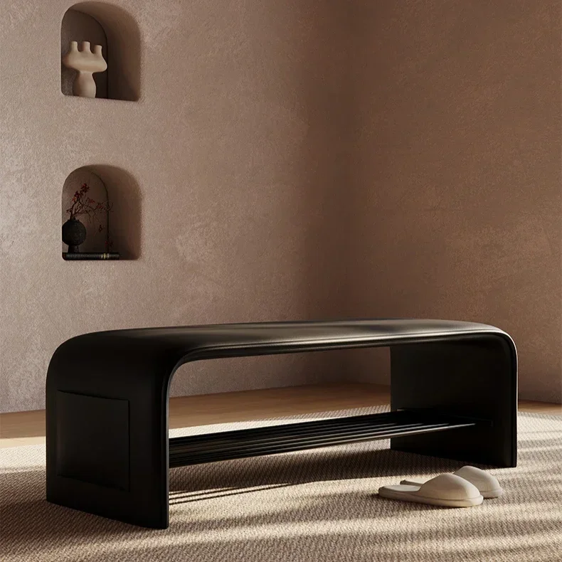 Entrance Hall Shoe Changing Bench Porch Shoe Cabinet Bench Integrated Entrance Shoe Changing Bench Bedroom Benchs