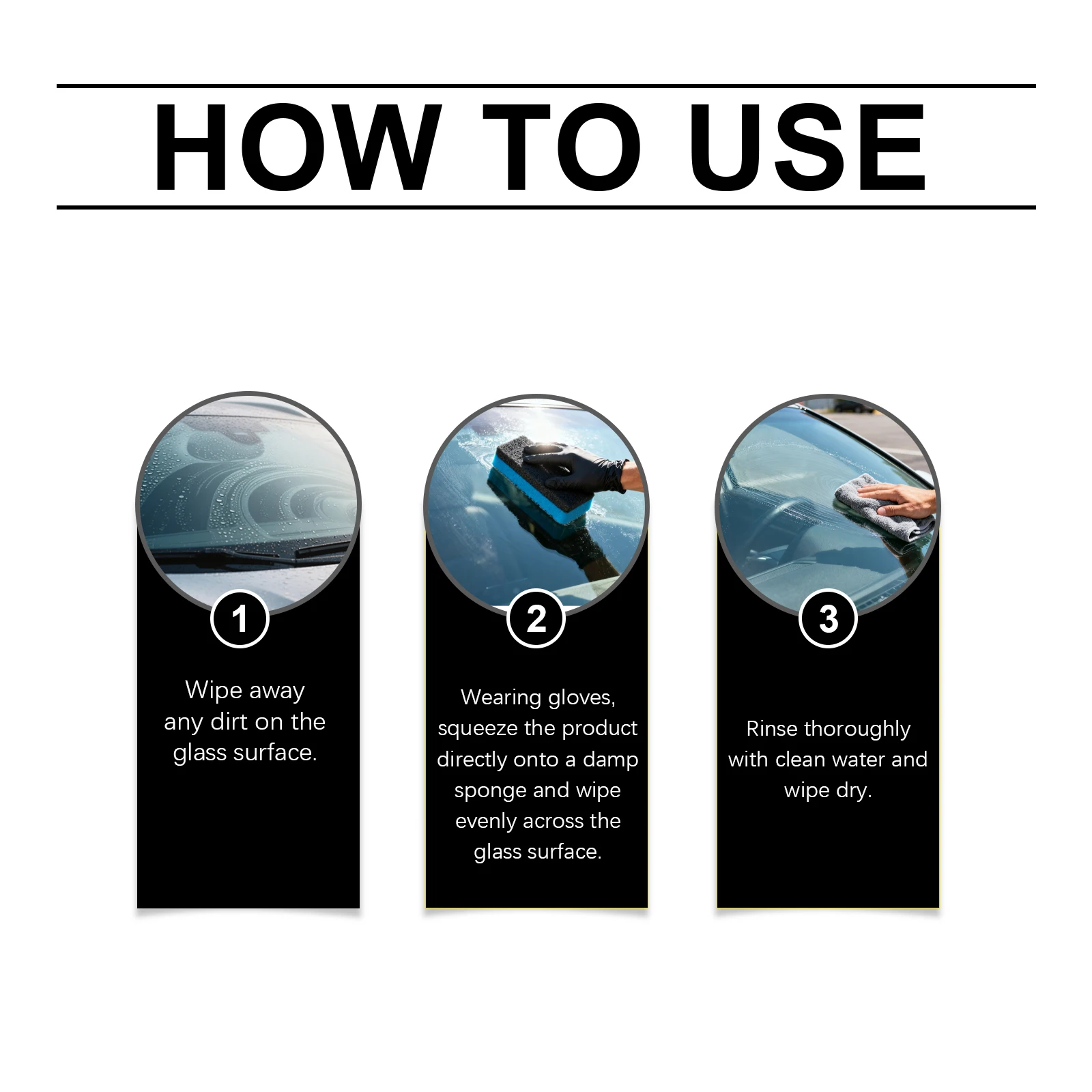 رذاذ العناية بزجاج نافذة السيارة الأمامي للحماية بزجاج السيارة يزيل بشكل فعال لفيلم الزيت رؤية واضحة ولا يسبب ضررًا على سطح الزجاج