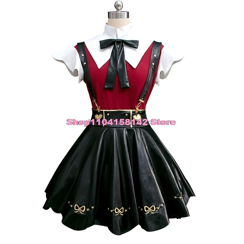 Game Needy Girl Overdose Cosplay Costume Wig Anime JK Uniform Leather Skirt Set Abyss KAngel Ame Chan Cosplay Costume