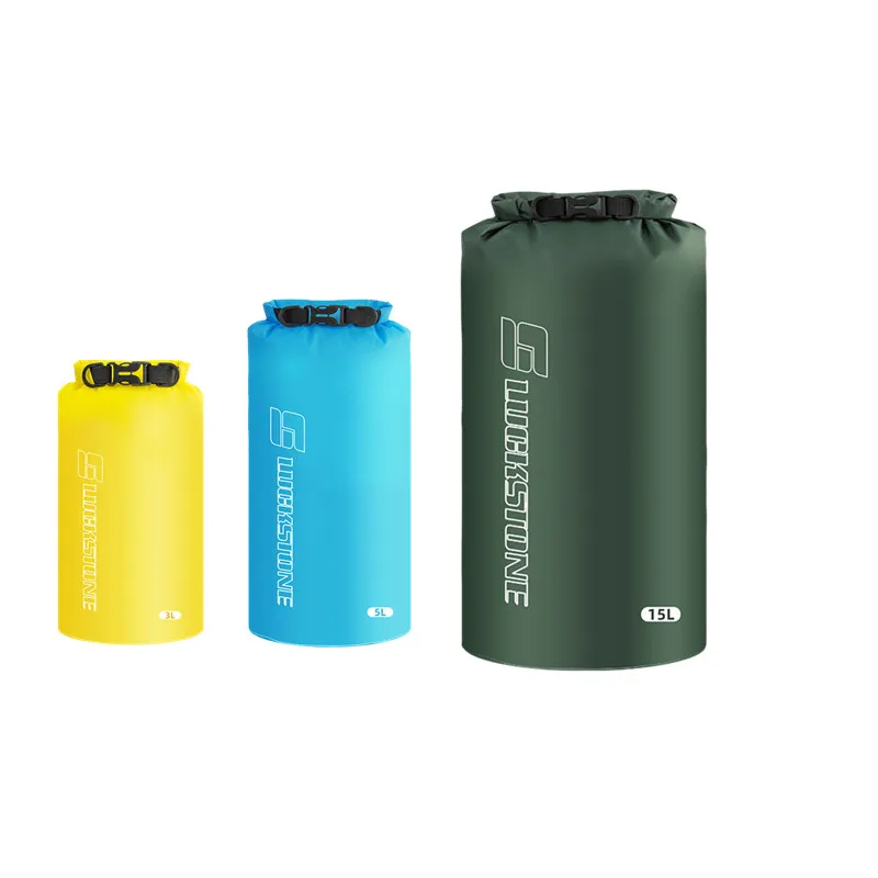 Image of 3 Stück/Set wasserdichte Trockentaschen, schwimmfähige Aufbewahrungstaschen für Kajakfahren, Rafting, Schwimmen, Wandern, Camping, Abenteuer, 3–75 l