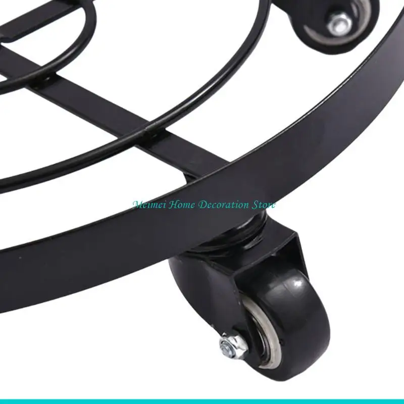 H7BF Heavy Load Wheeled Planter Saucers Roller Tray for Effortlessly Transport of Heavy Plant&Garden Pots, Secure Positioning