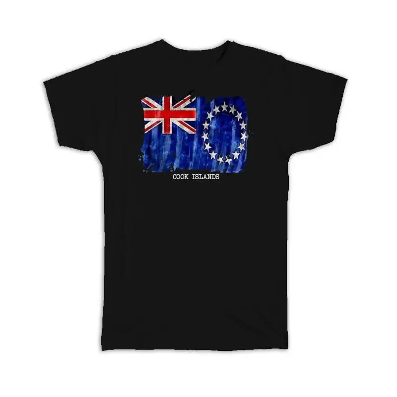 

T Shirt Cook Islands Flag Australia Travel Expat Country Watercolor