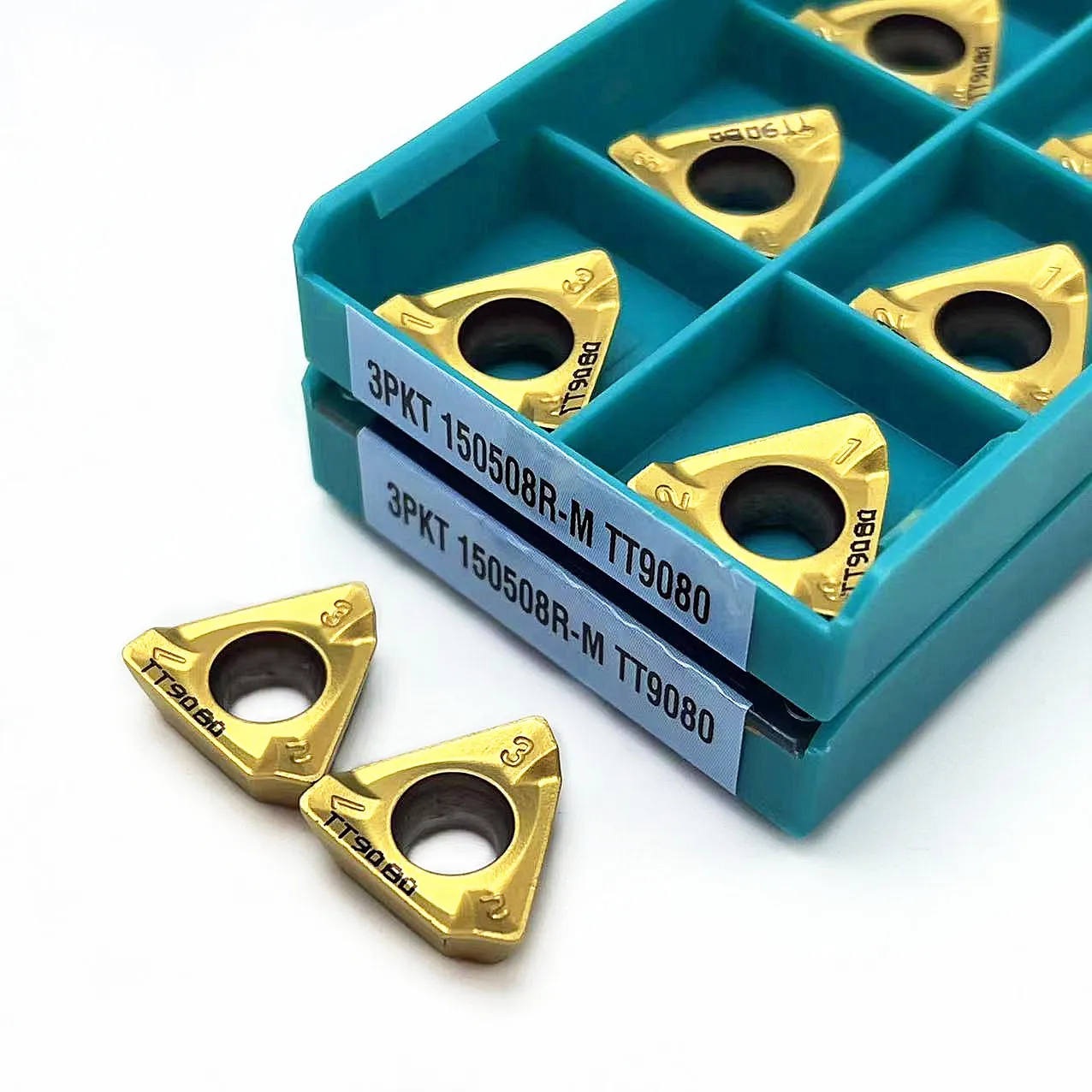 High Quality Stainless Steel 3PKT100408R 3PKT150508R M TT9080 Lathe Carbide Insert Tool 3PKT 100408R 150508R Hard Alloy Blade
