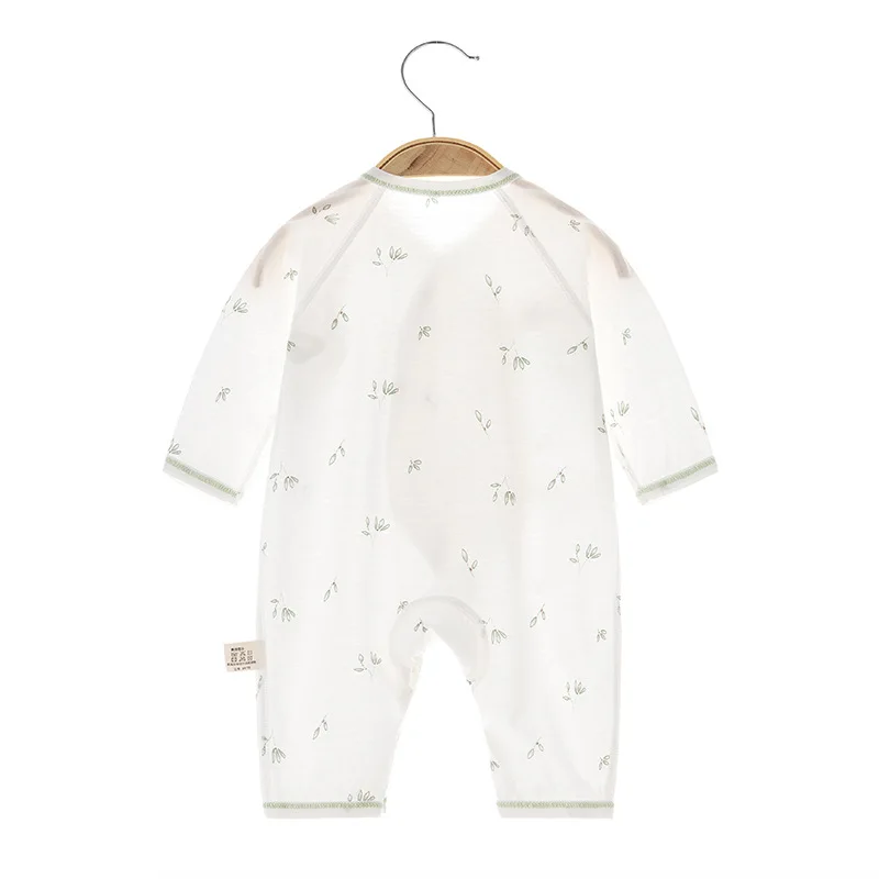 Newborn Jumpsuit Summer Baby Cotton Thin Boneless Clothes Rompers Long Sleeve Baby Summer Air Conditioning Clothes