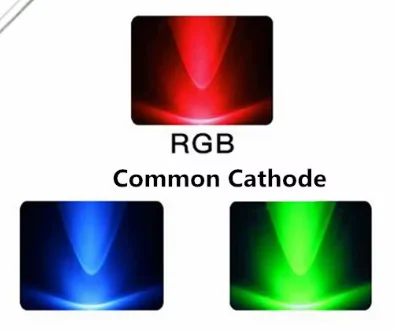 5mm RGB LED wspólna katoda 4Pin czerwony zielony niebieski LED okrągły Tricolor LED dioda elektroluminescencyjna przezroczysta lampa — zdjęcie 5