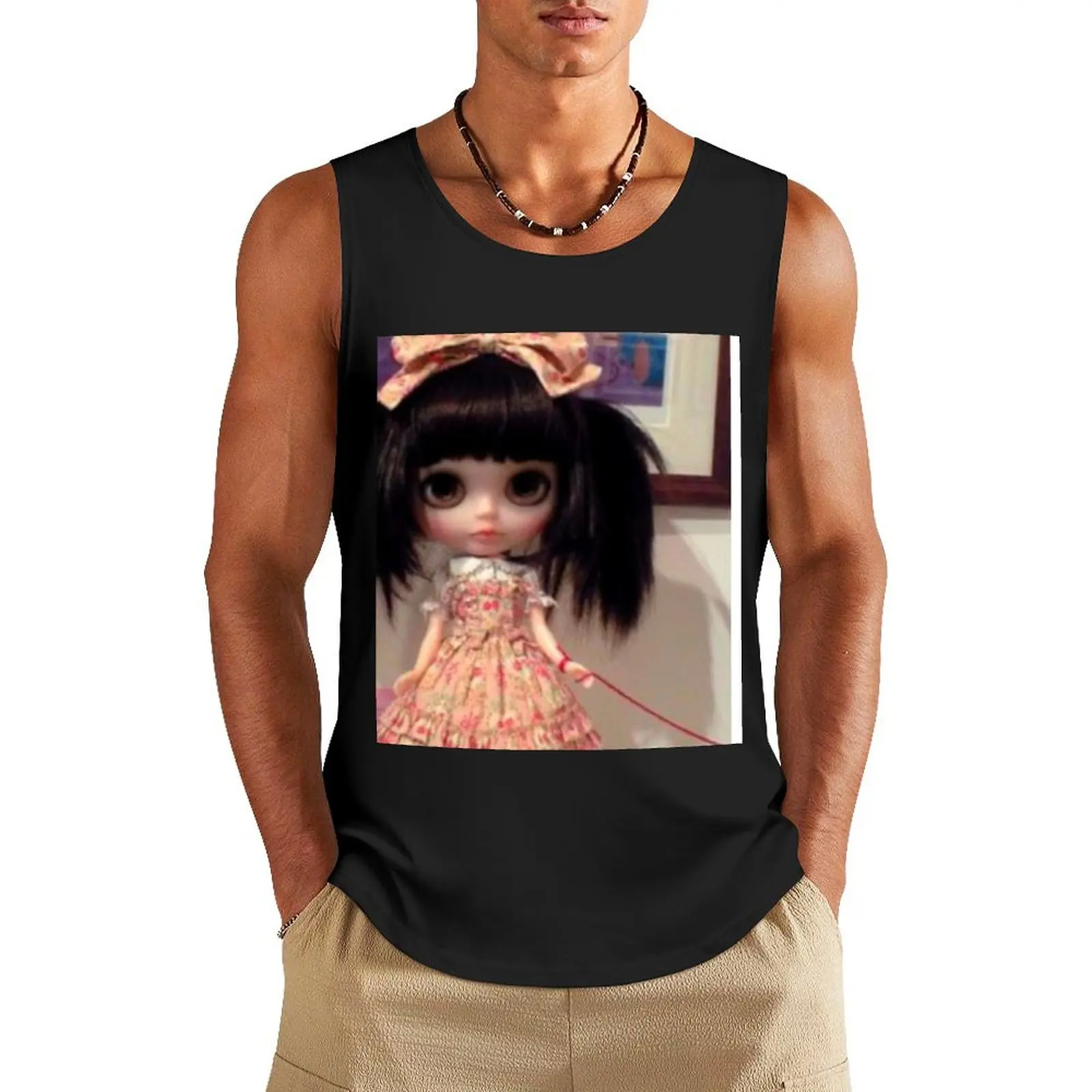 

Lolita Blythe doll Tank Top Top mens designer clothes Men's gym articles Men's vest