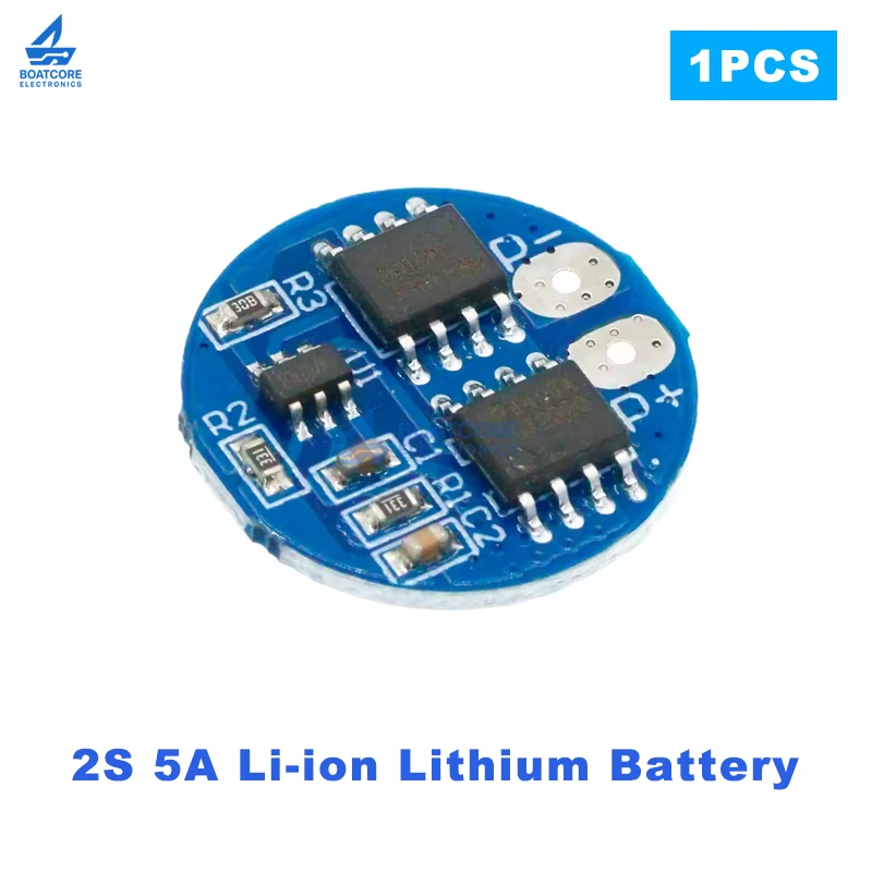 1PCS 2S 5A Li-ion Lithium Battery Charger Protection Board 7.4V 8.4V BMS PCM for 18650 Li-ion Lipo Battery Cell Pack