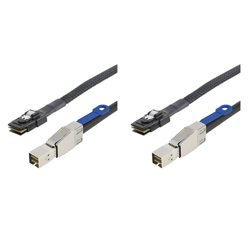 

2X MINI SAS HD To MINI SAS 36PIN Adapter Cable SFF-8644 To SFF-8087 Server Hard Disk Cable 12Gbps 3.33TF/1M