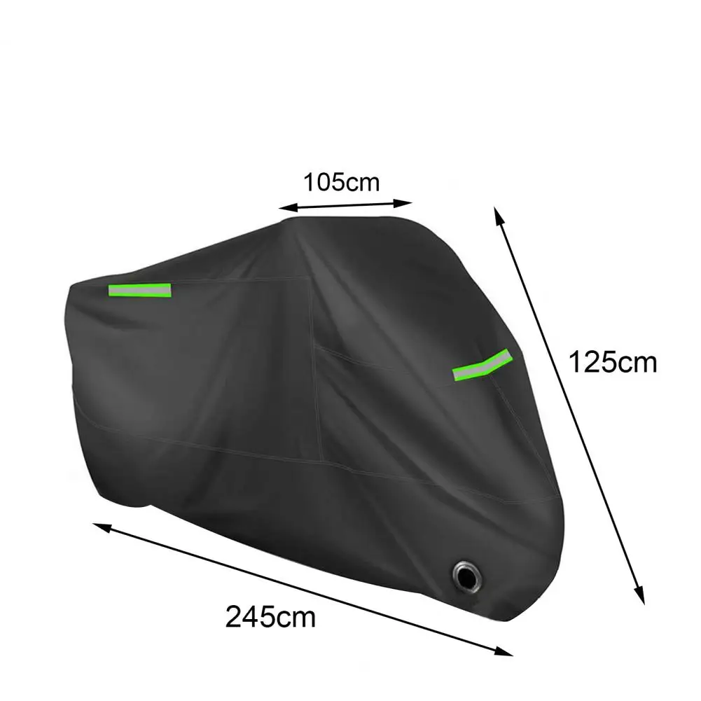 Motorbike Cover Lightweight Motorcycle Protector Anti-corrosion Black Motorbike Protective Cover Long Service Time