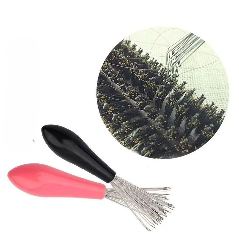 Cleaning Remover Combs Hair Brush Plastic Metal Cleaner Embedded Tool Remover Handle Tangle Hair Comb Accessories Clean Supplies