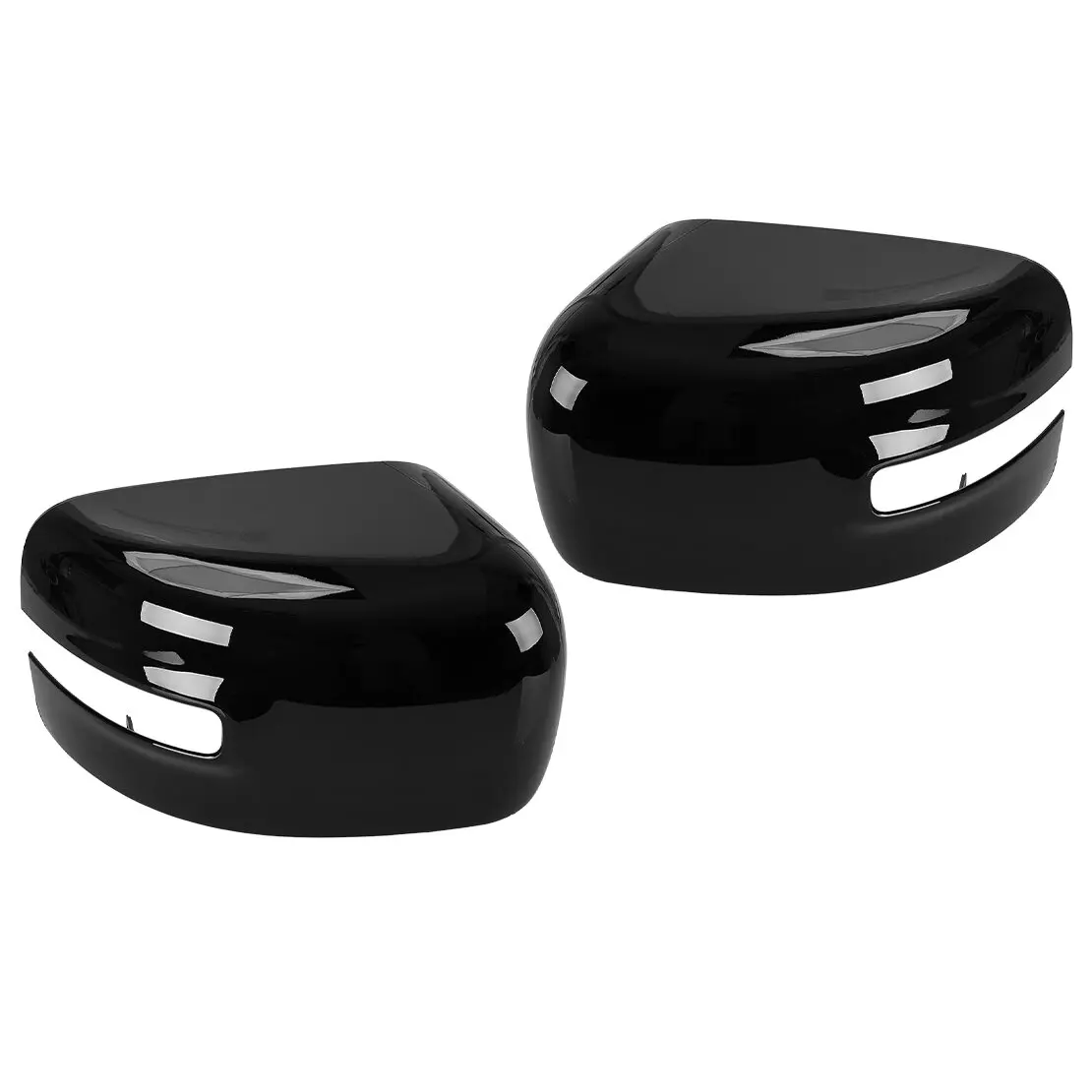 

1 Pair Front Side Rear View Mirror Cover Trim Cap Glossy Black Plastic Fit for Jeep Renegade BU 2015 2016 2017 2018 2019-2022
