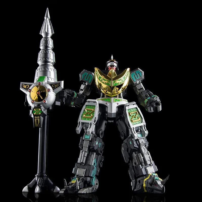 

In Stock Lucky Cat Dino Megazord MC03B MC05 Lung Wang Kai Sa Dark Dinosaur Troop Fusion Transformation Toy Action Figure Model