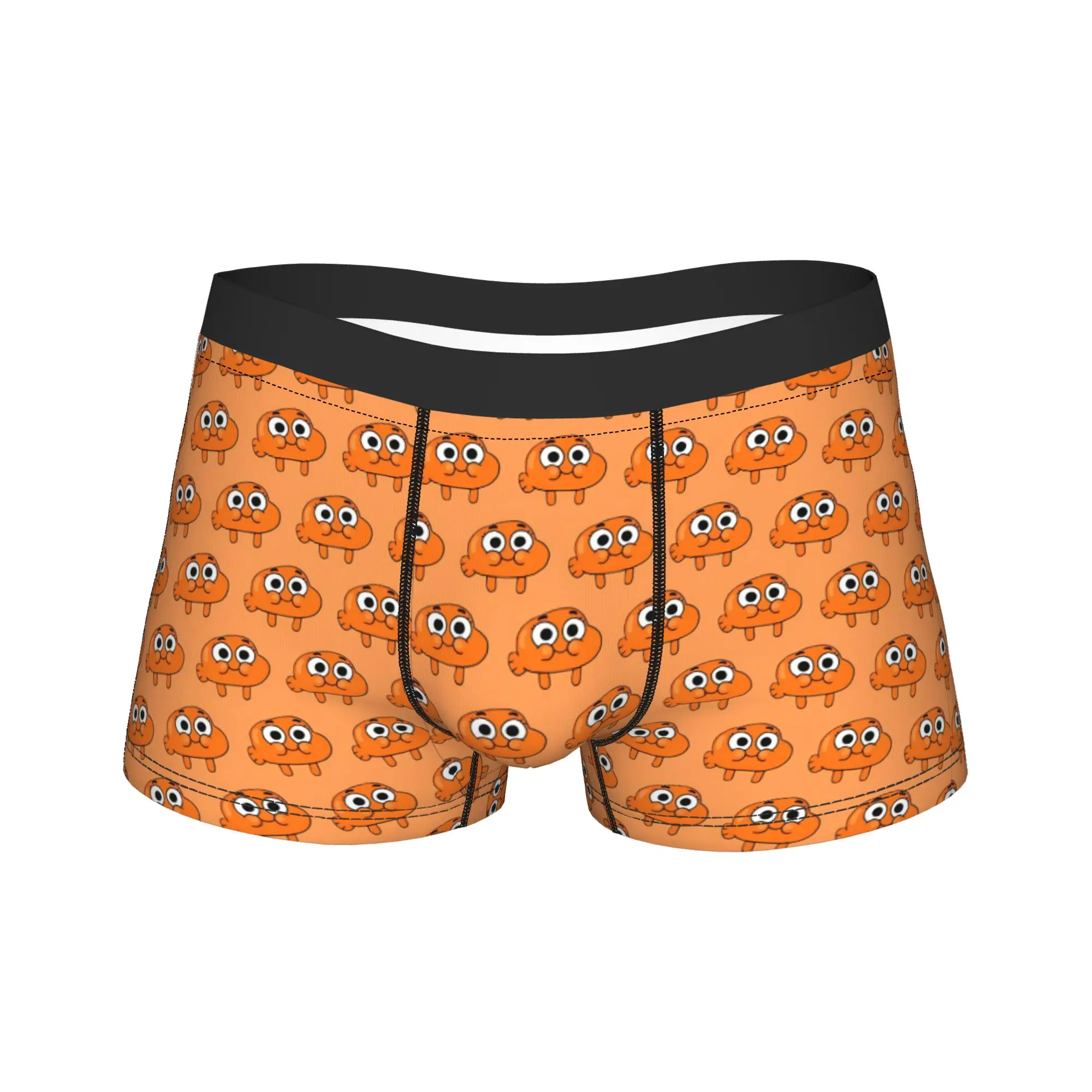 Cartoon Gumball Doodle Underwear  Males Underpants Custom DIY Comfortable Trunk Hot Sale Boxer Brief Plus Size 2XL