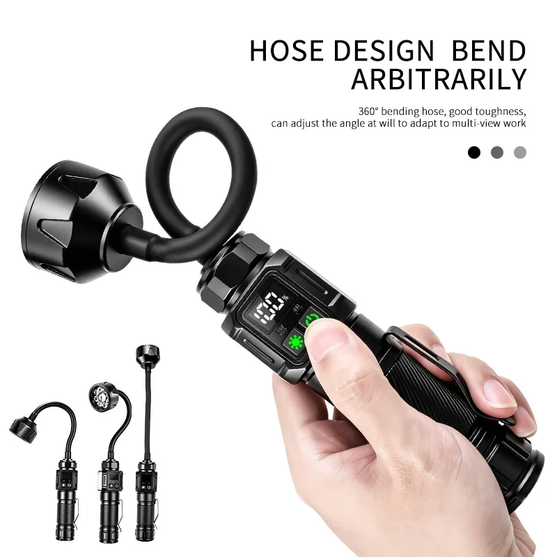 JIASHUAIXIN Multi-function long-range hose magnetic outdoor emergency lighting car maintenance long-life work light