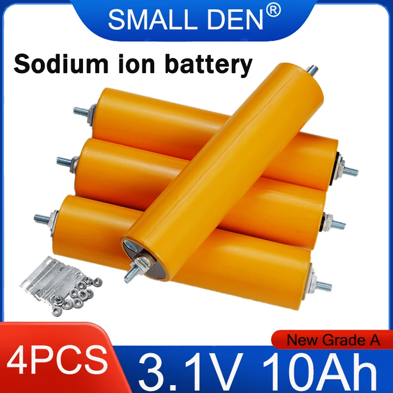 4PCS Grade A 3.1V 10Ah Sodium ion battery 20C High Power Discharge DIY 4S 12v 24v Electric vehicle Motorcycle motor RV Camping