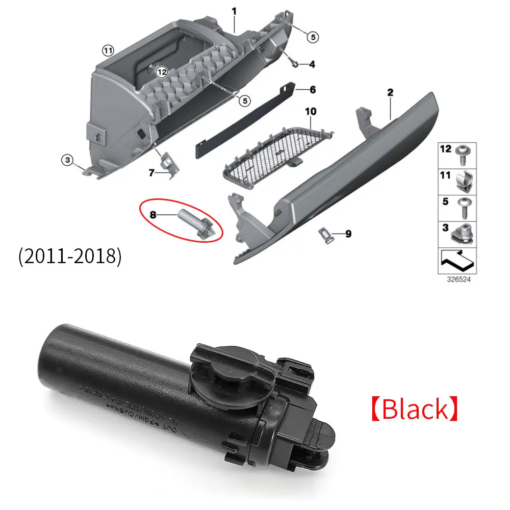 

For BMW F15 F16 F85 F86 Car Glove Box Damper Spring Toolbox Brake Element For BMW X5 X6 51169227250 2014-2019