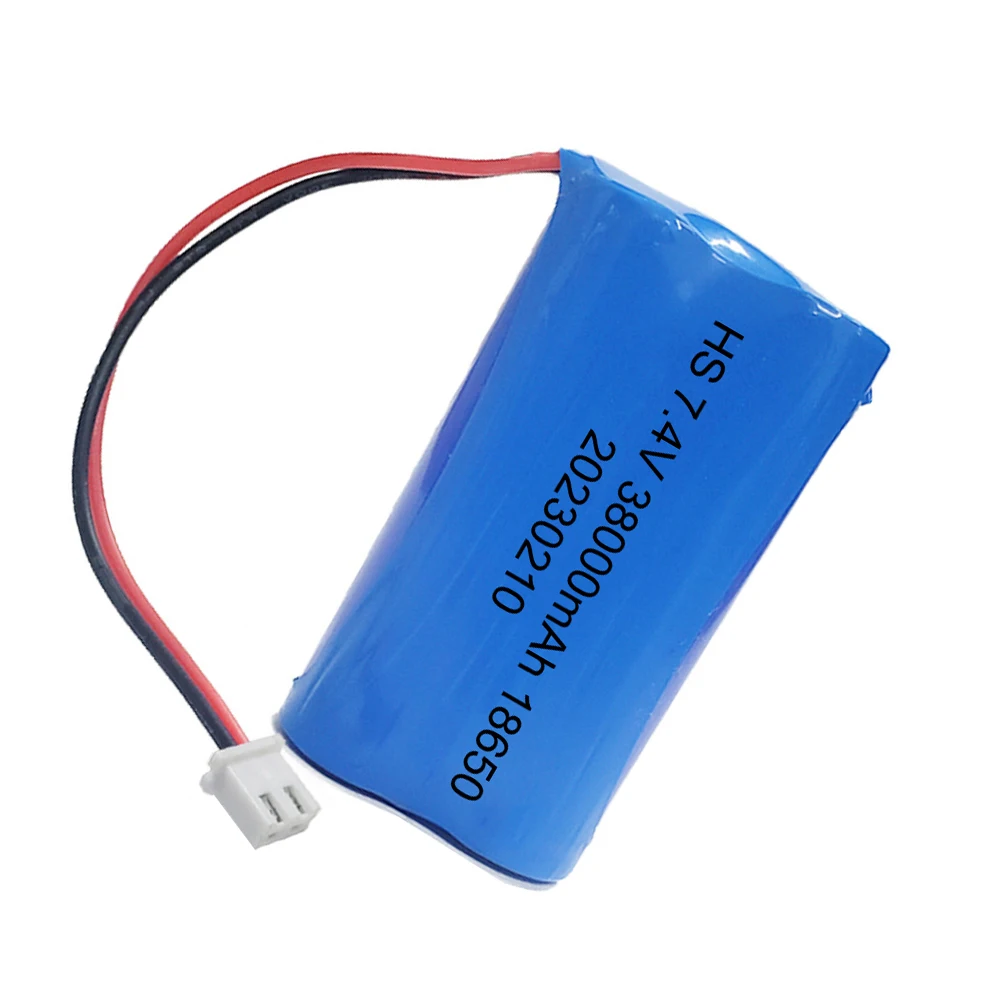 Lithium Battery 3.7V 18650 with XH2.54-2P Plug 4500/6200/12000mAh Rechargeable battery For Fishing LED Light Bluetooth Speaker