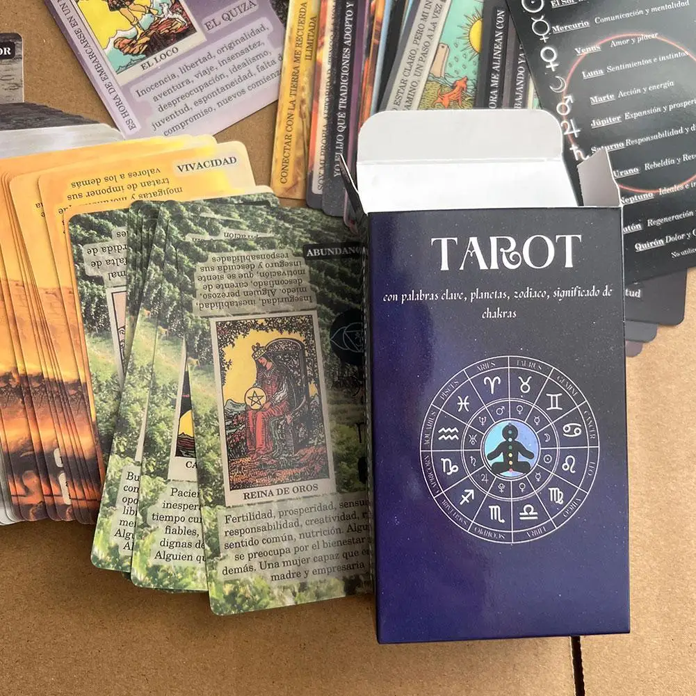 Most Popular Tarot Deck Witch Tarot Twelve Constellations Affectional Divination Fate Game Mystical Learning Deck Taro