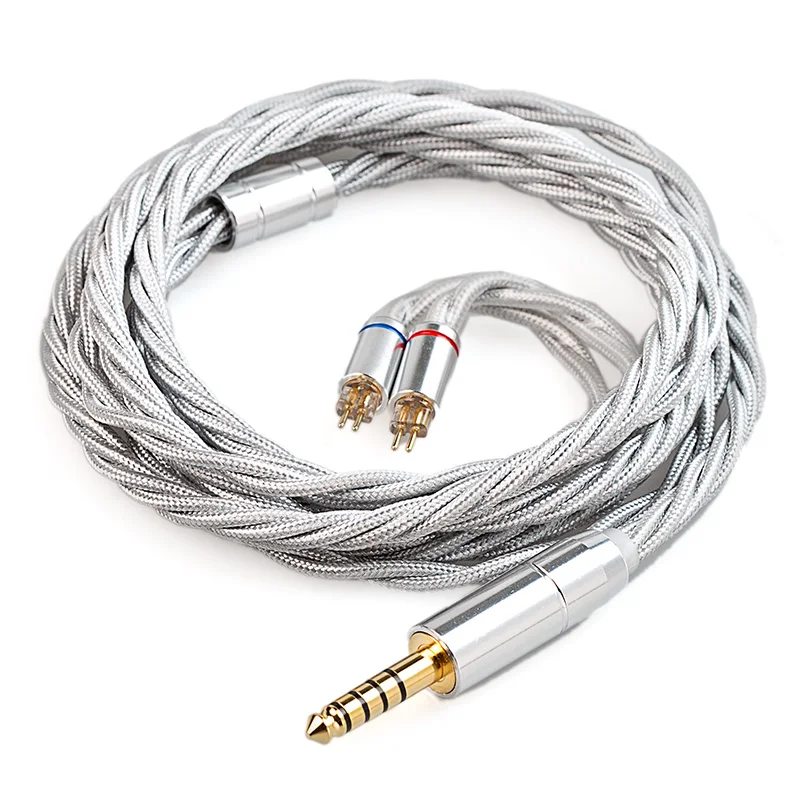 KBEAR ST20 4 core Earbud Replace wire Silver-Plated OCC Mixed Alloy Cable Shielded by OFC for Mirror  KZ10  KS2