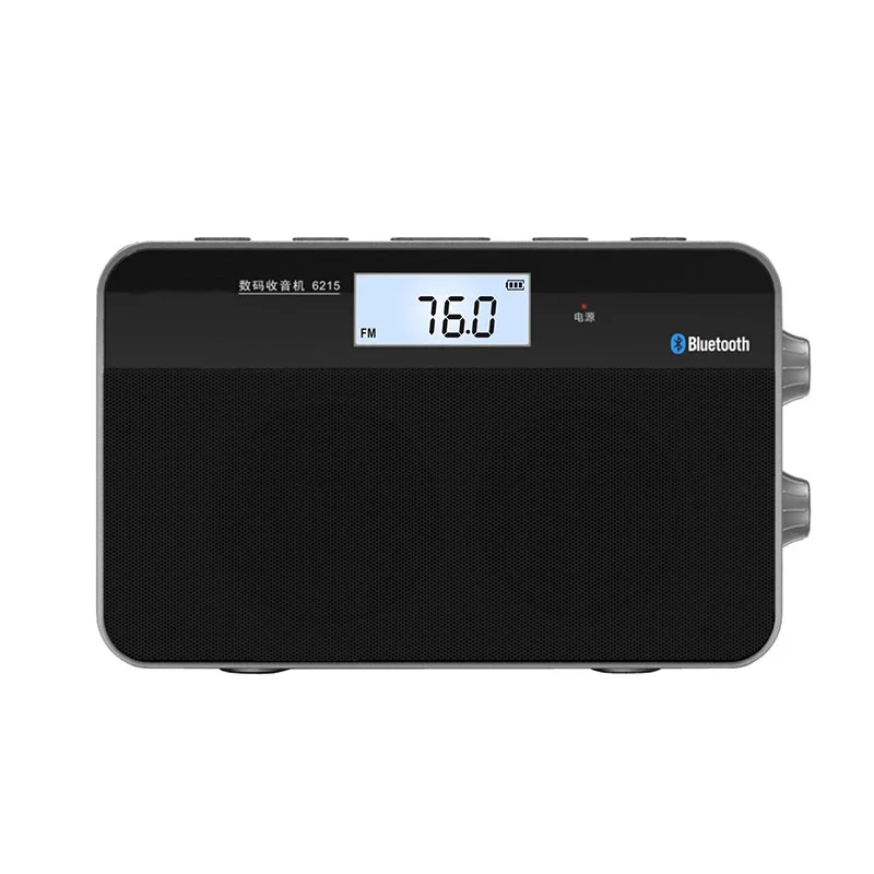Portable Digital Radio MP3 Player High Sensitivity Stereo Auto Scan FM Radio TF Card Play Rechargeable Pocket Audio Player