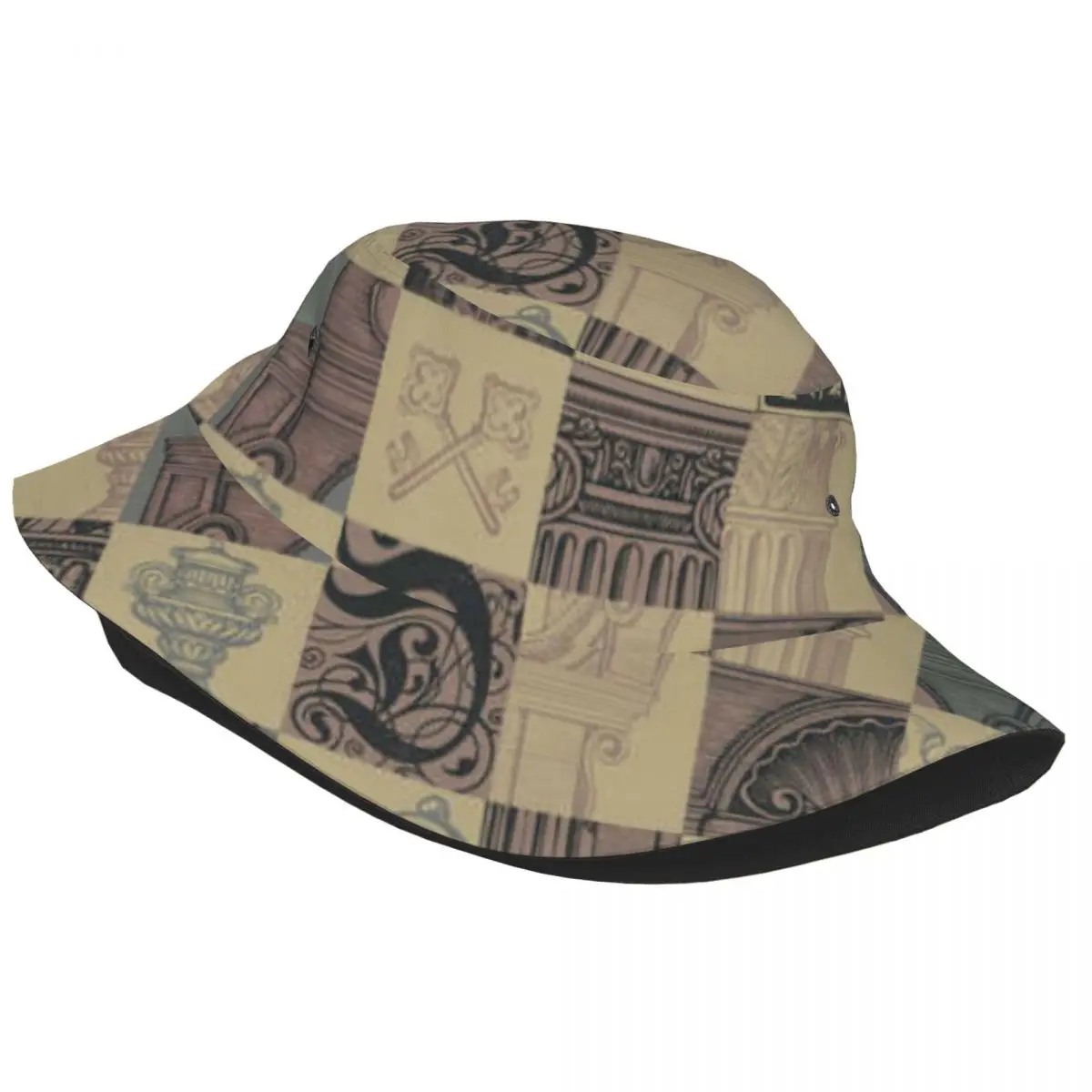 Ancient Architecture Bucket Hat Fisherman Foldable Women Men Sunscreen Shade Cap