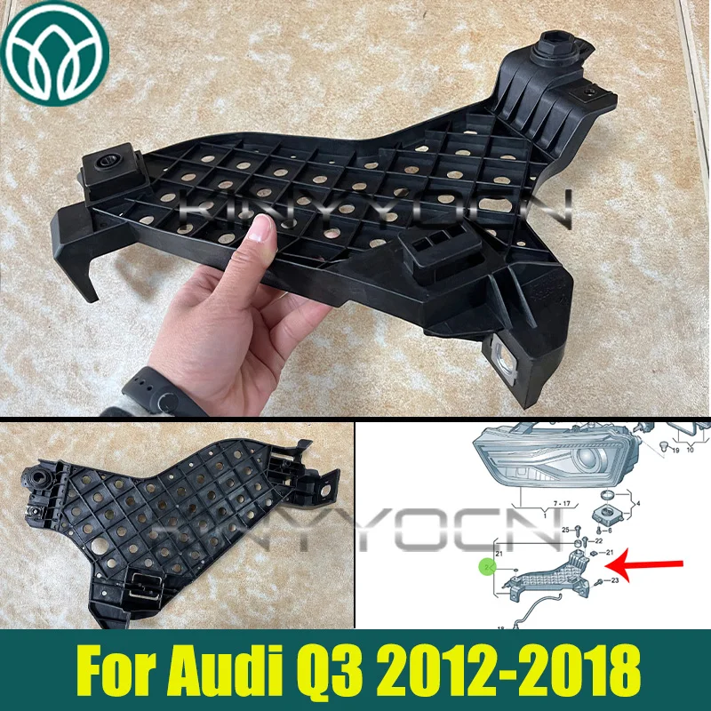 

Car Front Headlight Base Support Bracket For Audi Q3 2016 2017 2018 Bumper Headlamp Support Bracket Mount Base