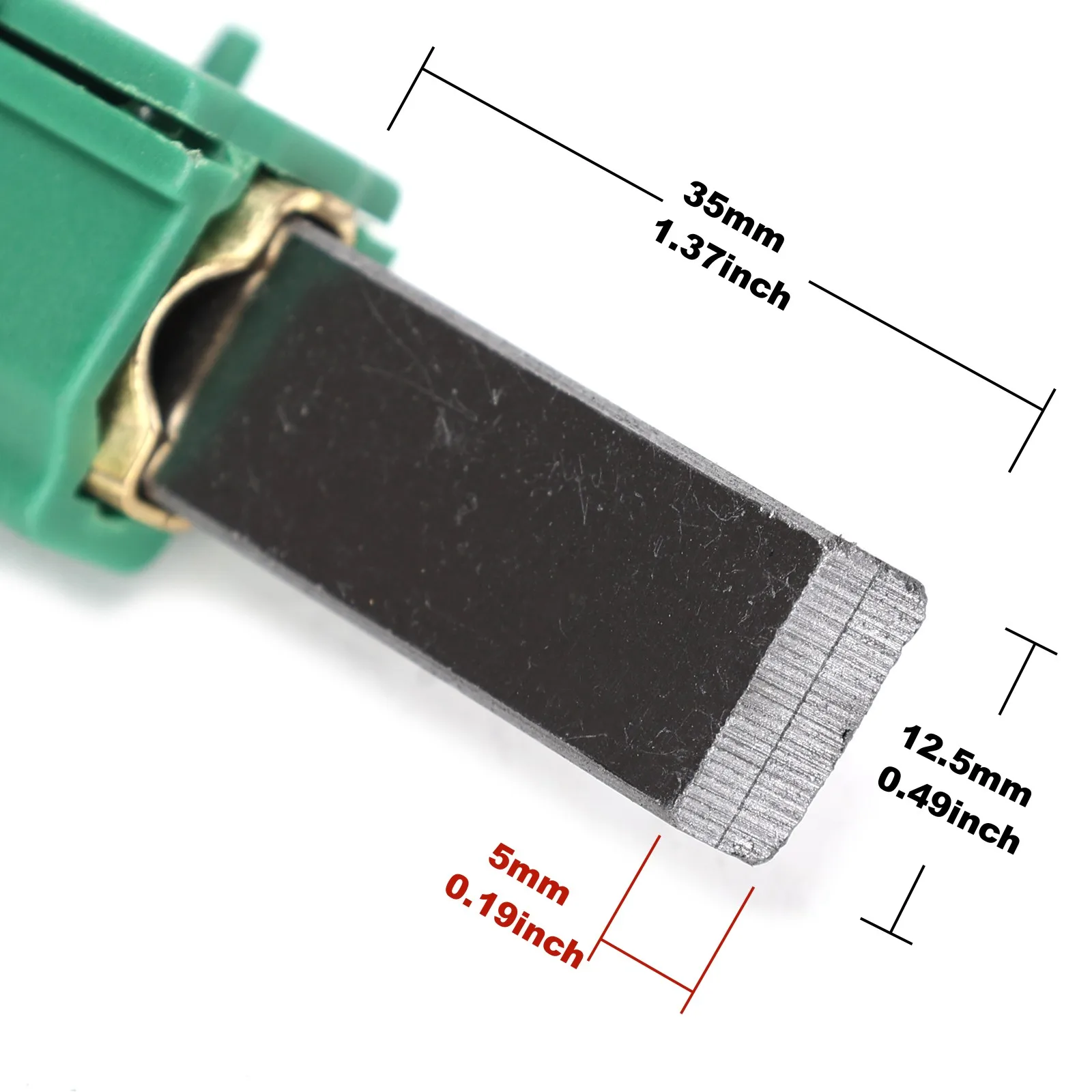 2 sztuki pralki uchwyt do szczotki węglowej 371202405, 371202407, 371202410 (12.5x5x35mm) kompatybilne z Beko WM6167S WM74135W WMA