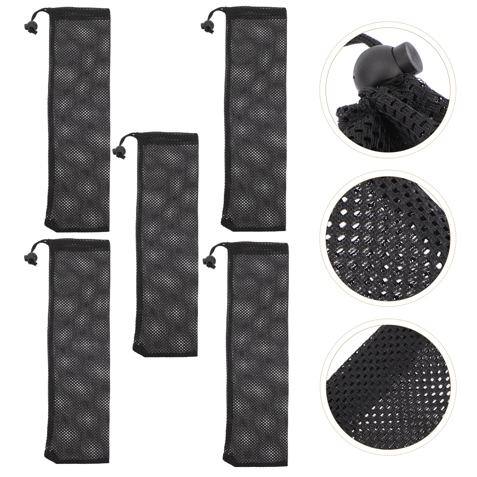 

5Pcs Bird Feeding Bags Nylon Tear-Resistant Hanging Outdoor Portable Bird Feeder Mesh Pouch Birds Feeding Pouch