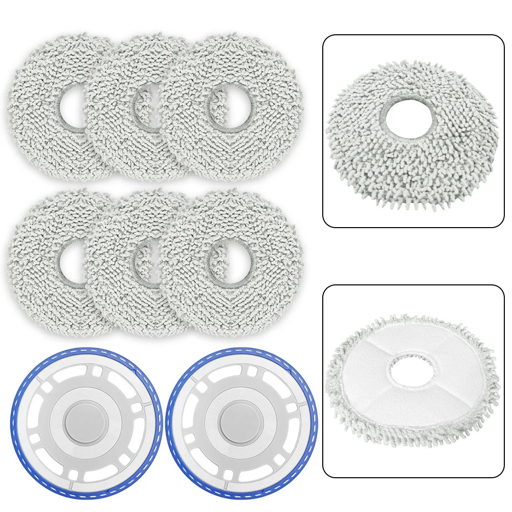 Mop Cloth Frame and Pads Set for ECOVACS For T30 For OMNI Robotic Vacuum Cleaner Replacement Parts for Effective Cleaning