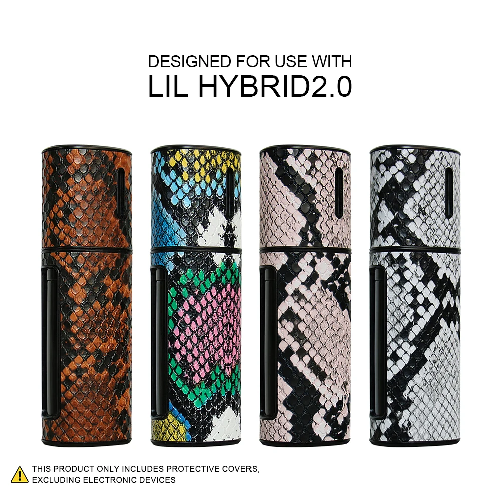 

PU leather protective case suitable for LiL HYBRID 2.0, with snake skin pattern to protect electronic cigarette accessories.