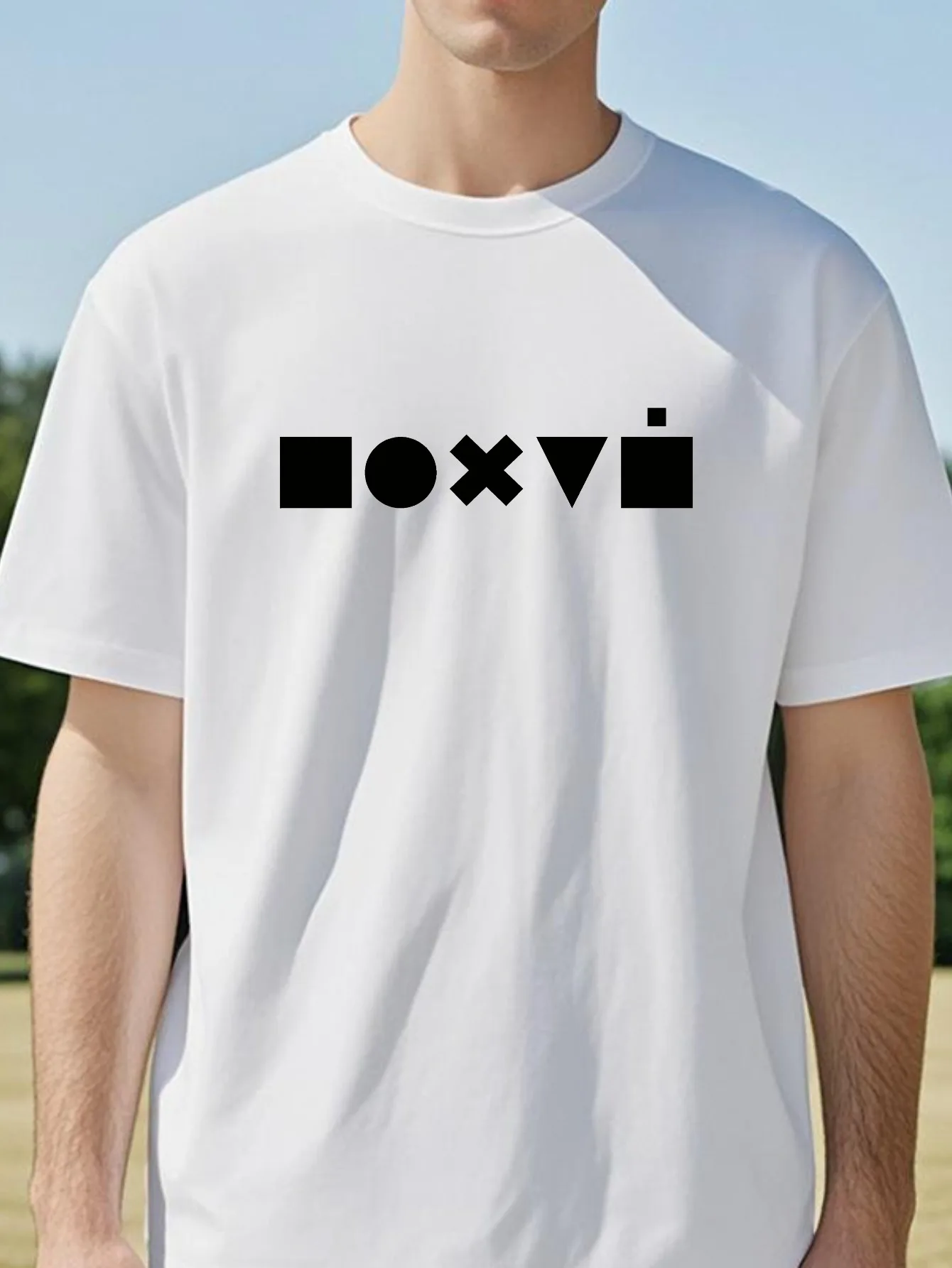T-shirt pour homme avec imprimé, mode streetwear d'été, coupe ample, col rond, manches courtes, respirant