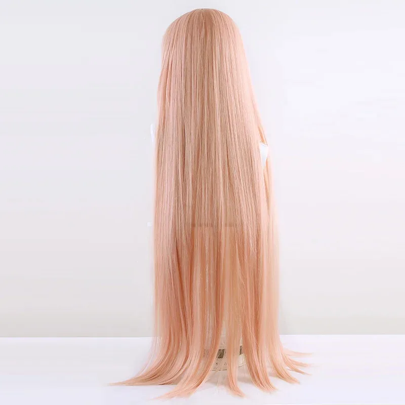 AAA 2025 أنيمي بالمنشار رجل ماكيما قوة شعر مستعار تأثيري طويل برتقالي وردي مقاومة للحرارة الاصطناعية الشعر حفلة لعب الأدوار الباروكات شعر مستعار