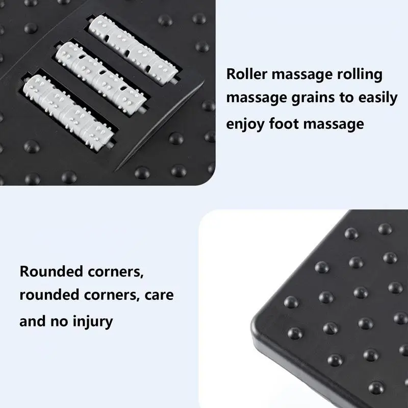 Under Desk Footrest Massage Roller Ergonomic Office Footrest Portable Foot Rest Feet Stool Chair Under Desk Foot Resting Stool