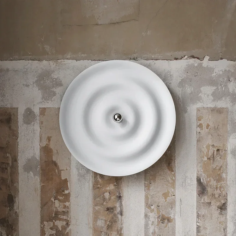 

Nordic Minimalist Interior Design White Wall Sconce for Bedroom Living Room Round LED Lighting Indoor Home Decor E27 Wall Lamp