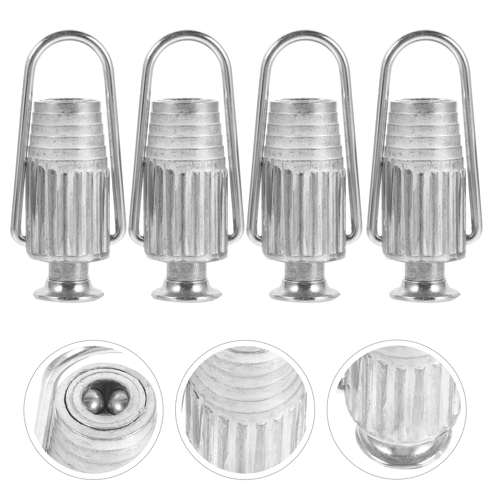 

4Pcs Strong Metal Clothesline Tightener Aluminum Alloy Twist Type Line Tensioner for Non Slip Laundry Drying Tools Household Use