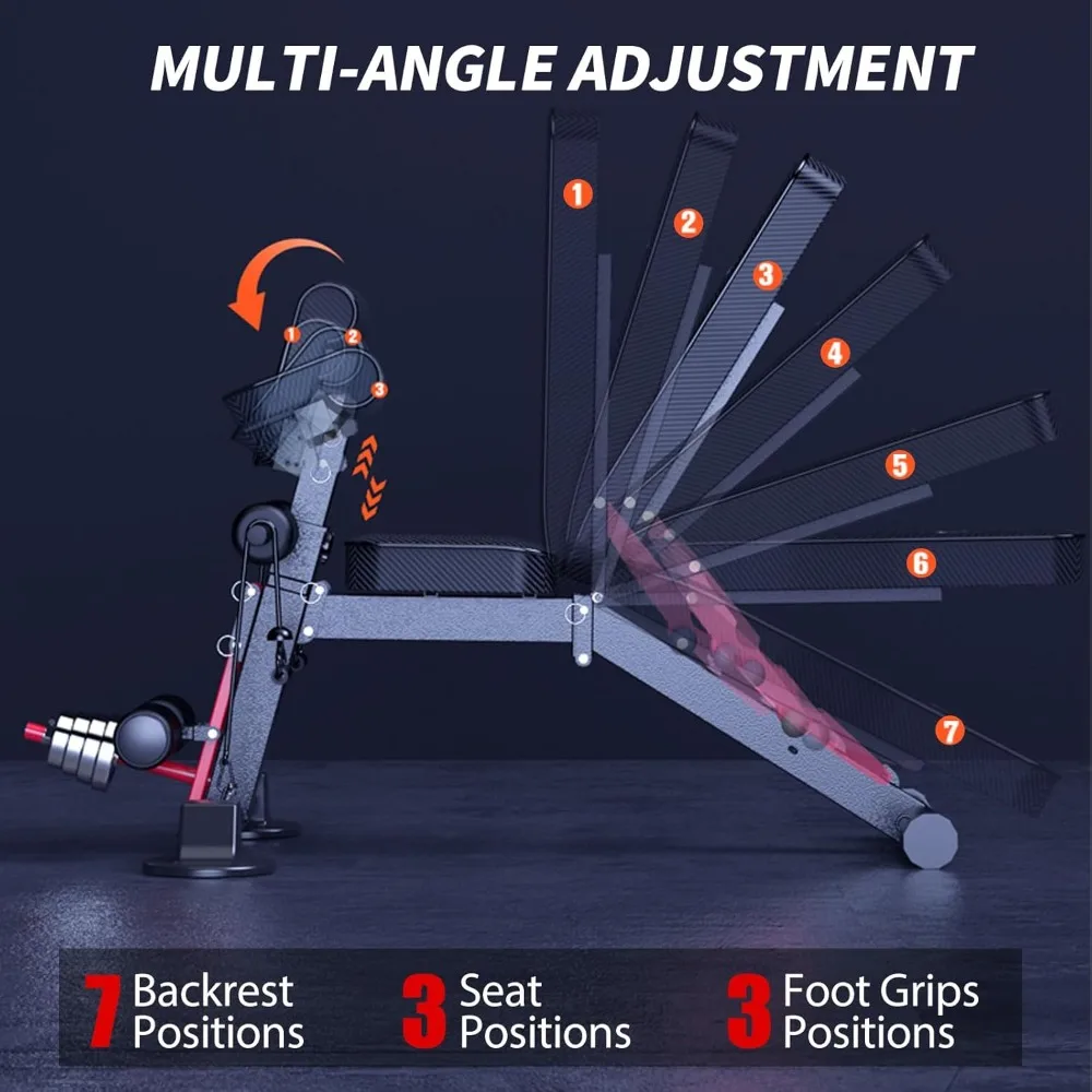

Регулируемая скамья - универсальные скамья для упражнений, дизайн свободной установки