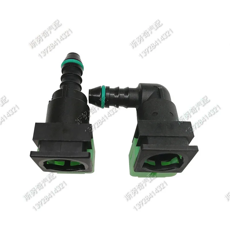 9.49mm-ID6 9.49 90 degree 3/8 fuel pipe female connector auto fuel line quick connector for Ford for Mazda 2pcs a lot